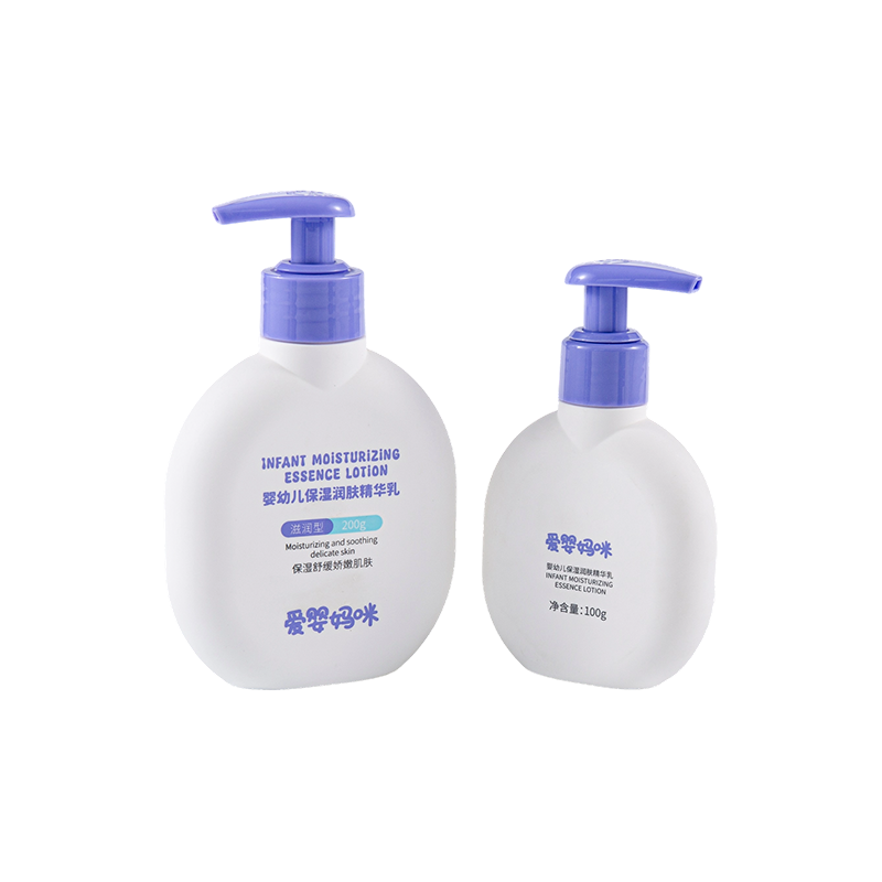 심플하고 아름다운 보라색 커버 원형 PE 병